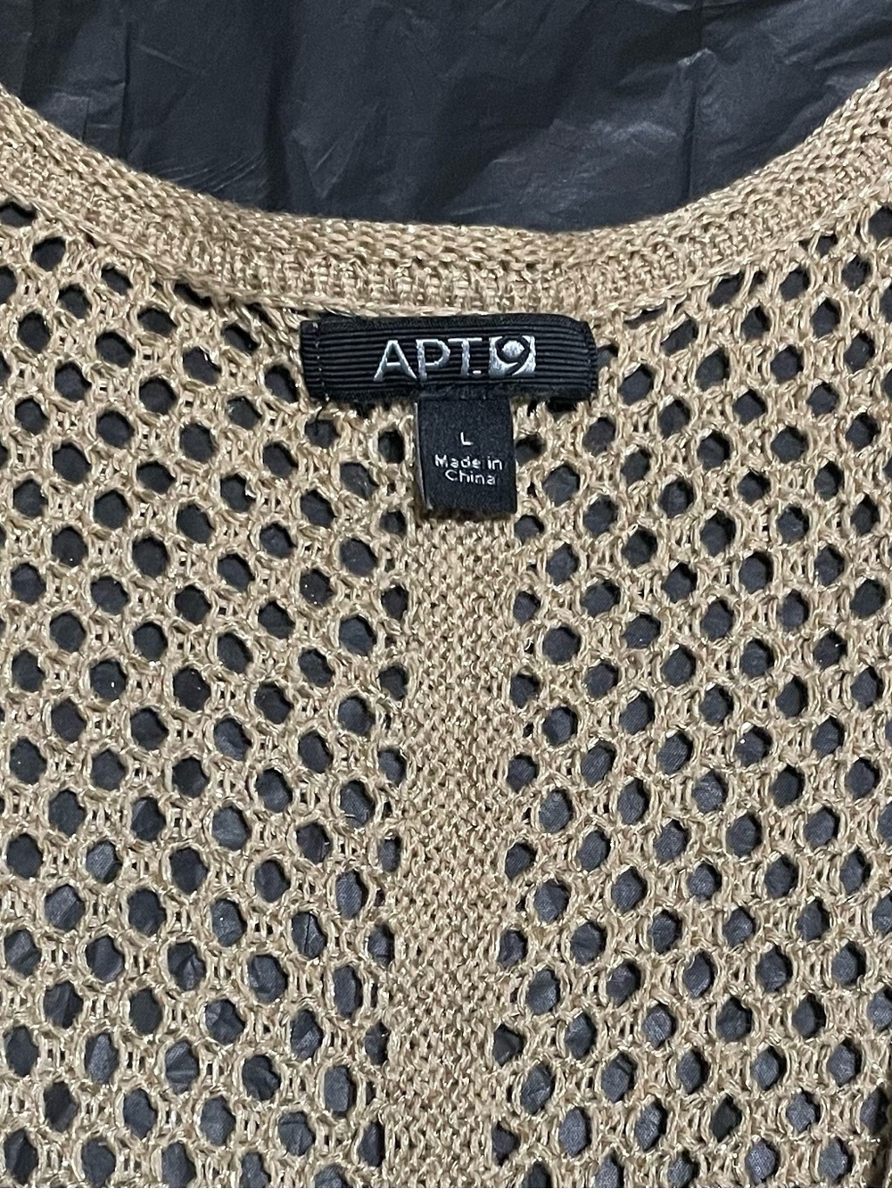 Apt. 9 Beige Open-Knit Cropped Shrug - Picture 2 of 4